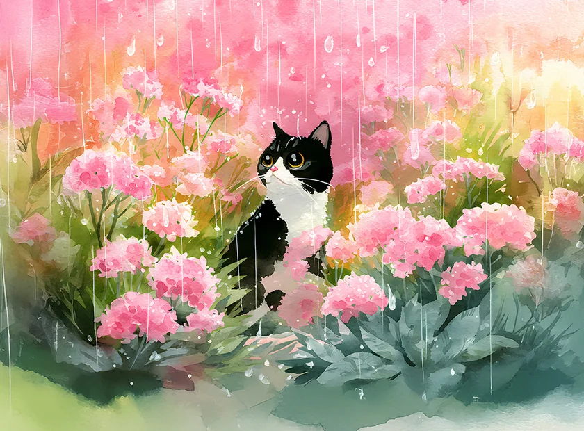 Watercolor Rain